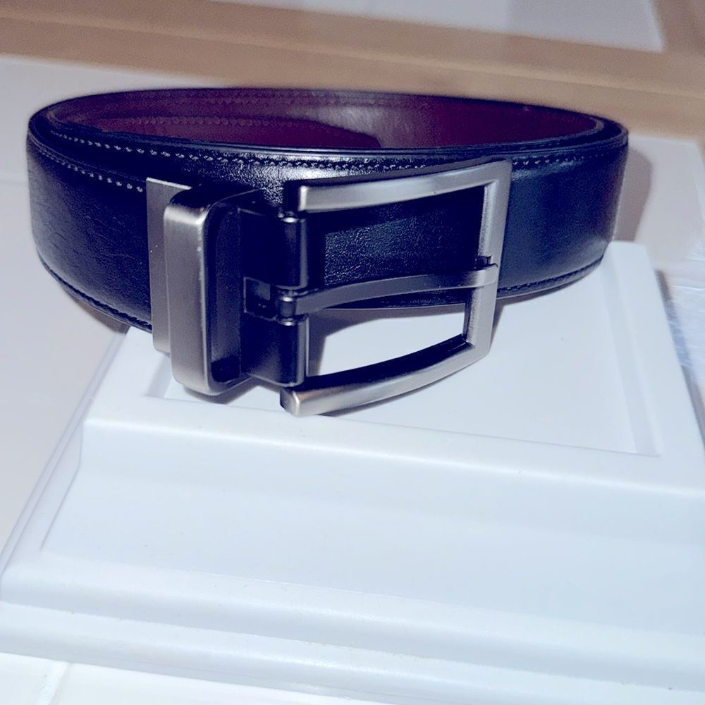 Van Heusen Faux Leather Belt Brown 38-40